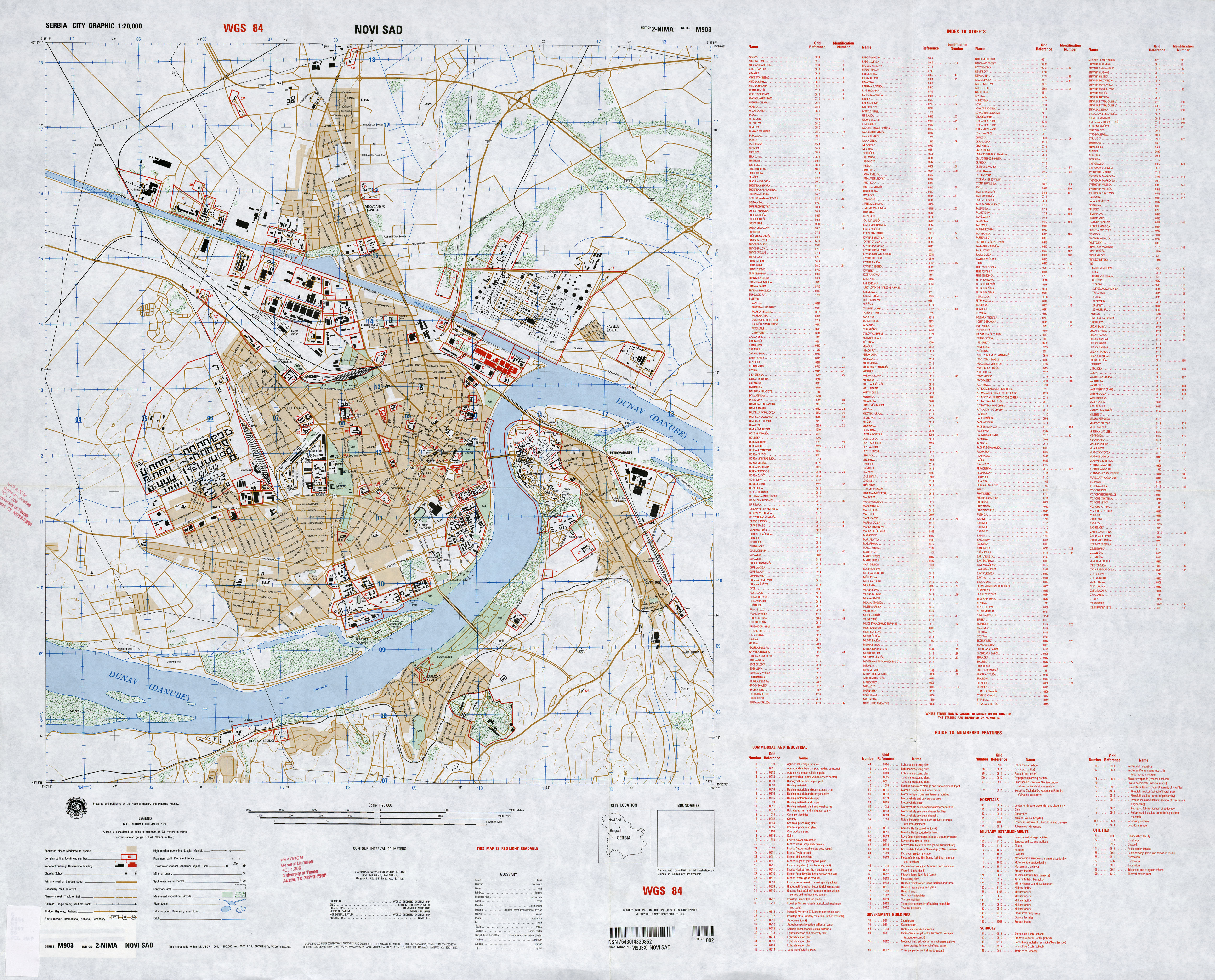 mapa ulica novog sada U.S. National Imagery and Mapping Agency (Author), published by  mapa ulica novog sada