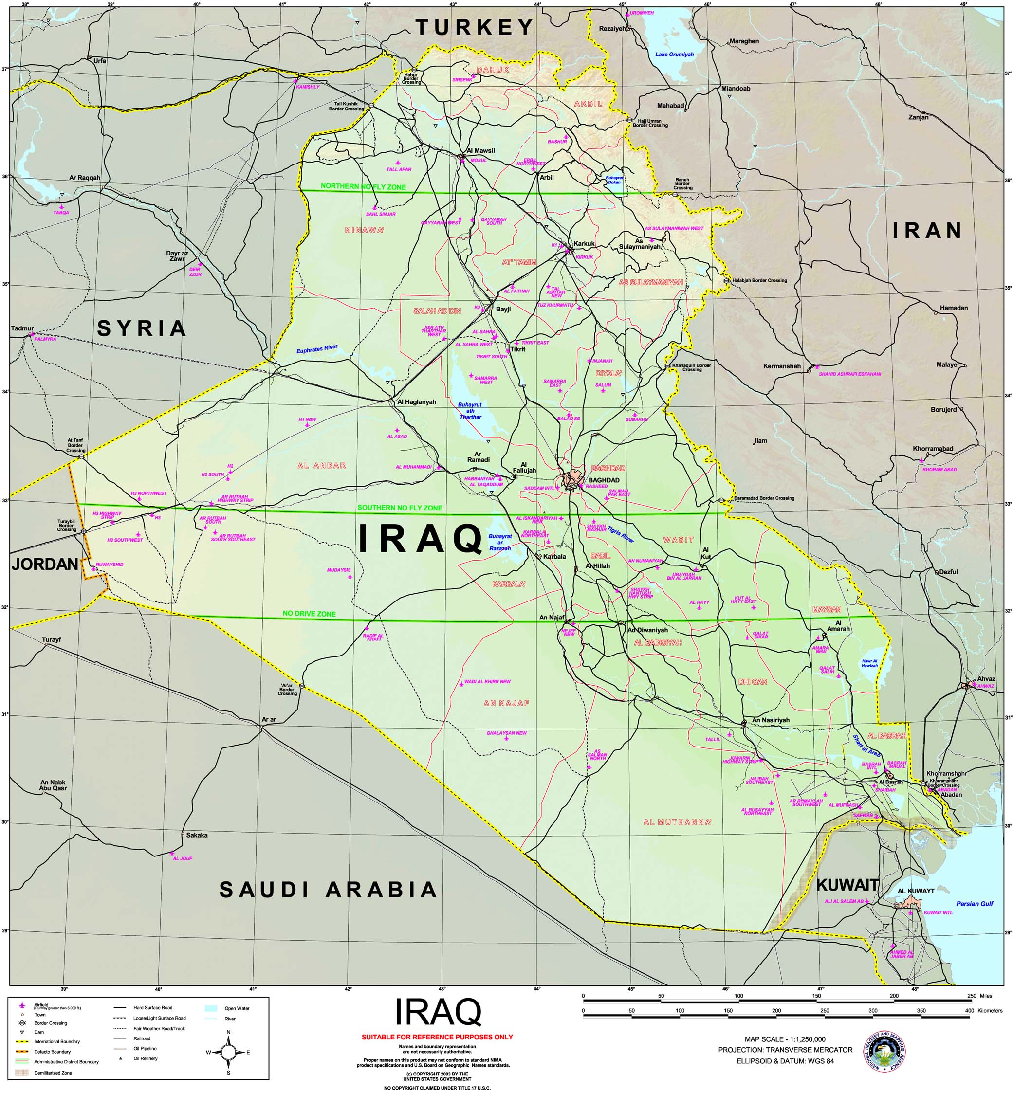 iraq special reference graphic nima 2003