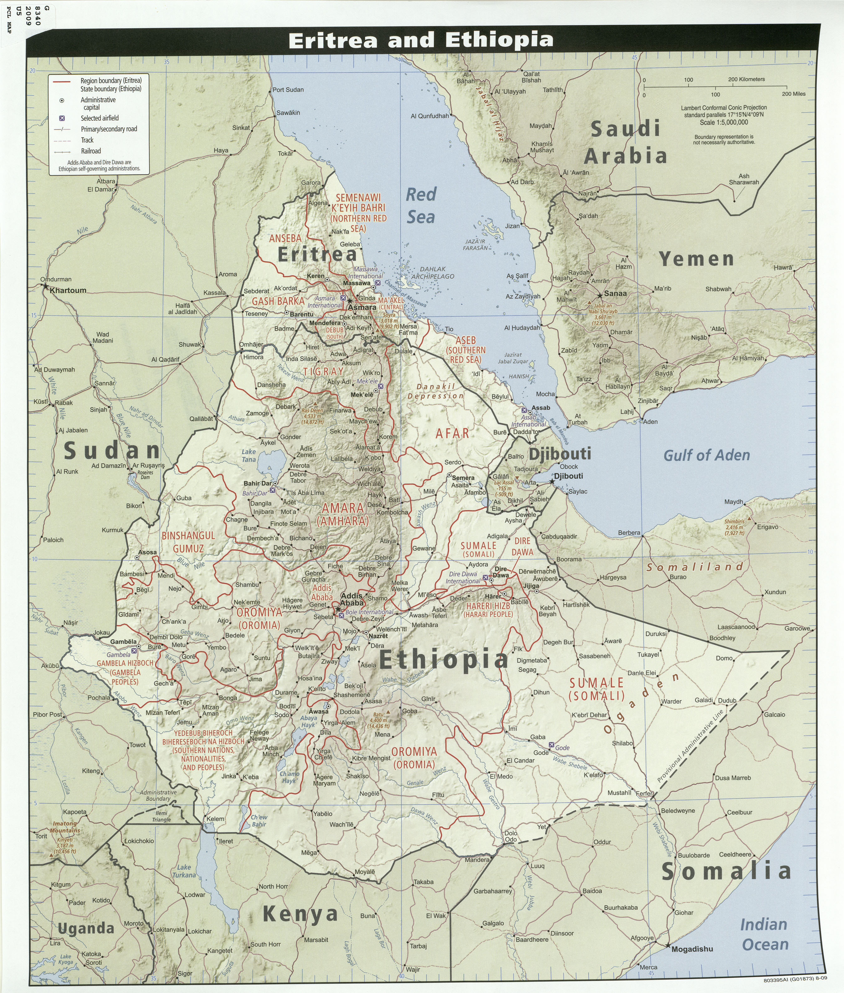 University of Texas Libraries  Eritrea  and Ethiopia  2009 