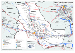 road map of the thi quar governorate